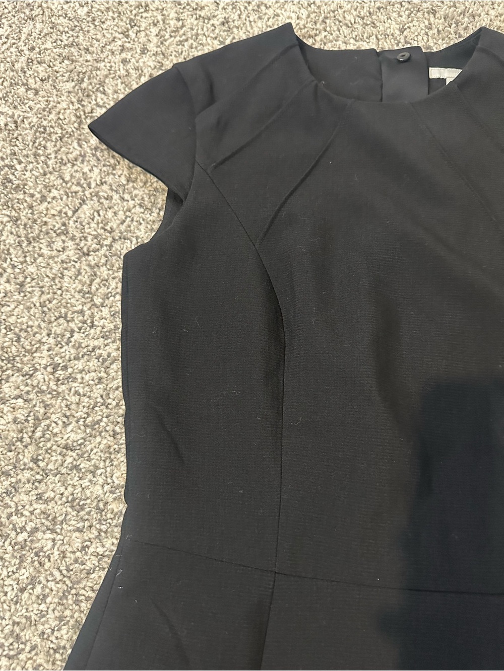H&M Black Cap-Sleeve Sheath Dress - Picture 2 of 5
